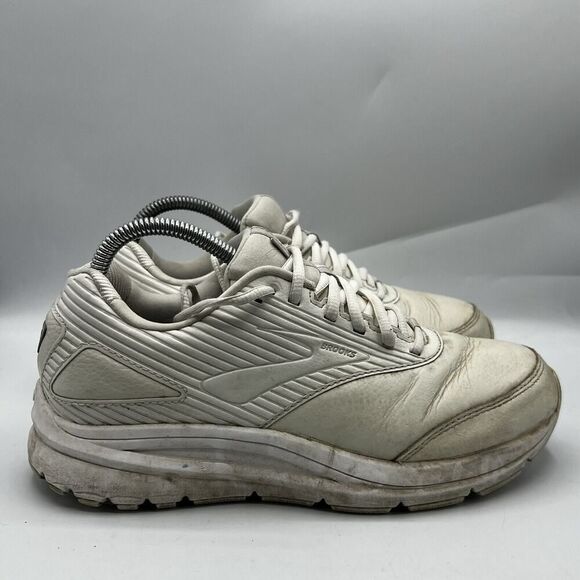 Brooks Womens Addiction Walker 2 1203072E142 White Running Shoes Sneakers 8 2E - Picture 1 of 13